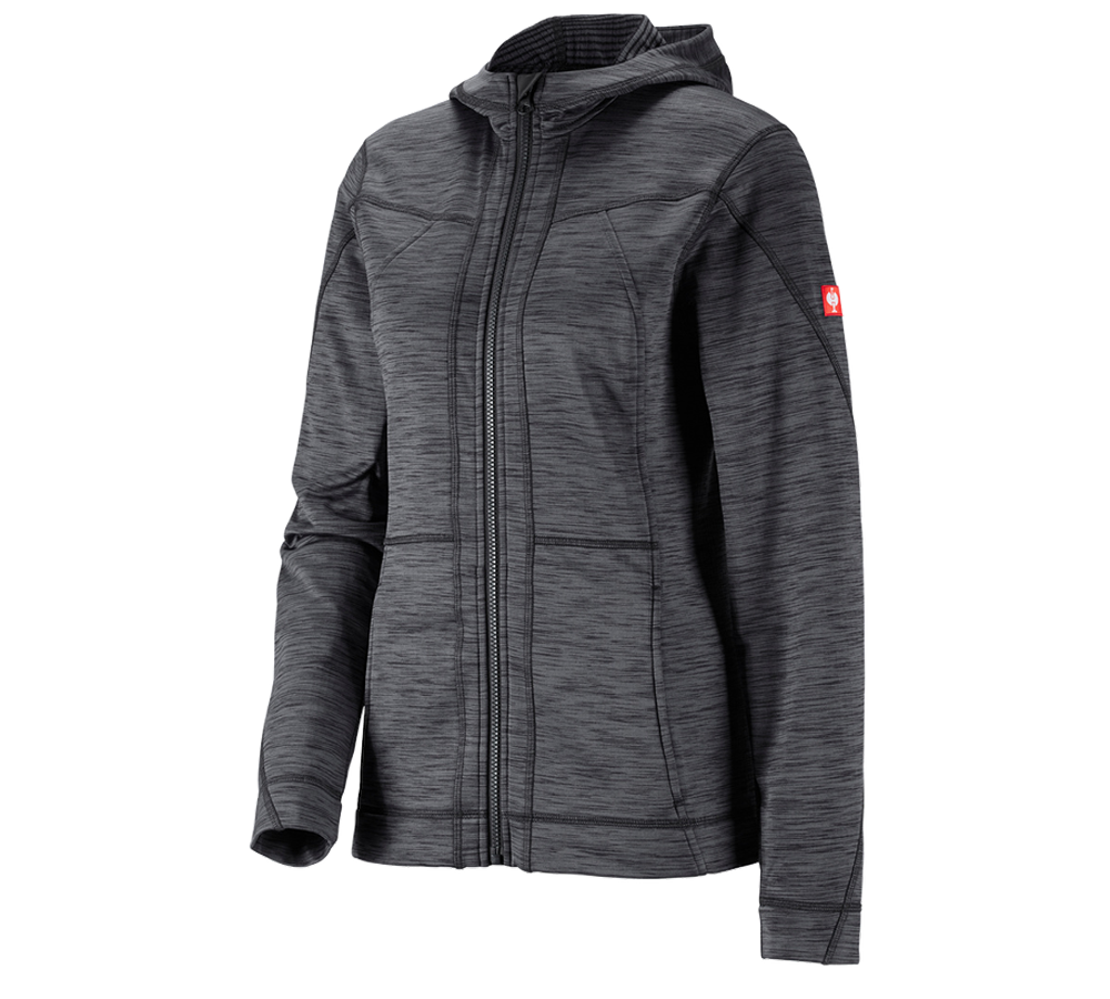 Plumbers / Installers: Hooded jacket isocell e.s.dynashield, ladies' + graphite melange