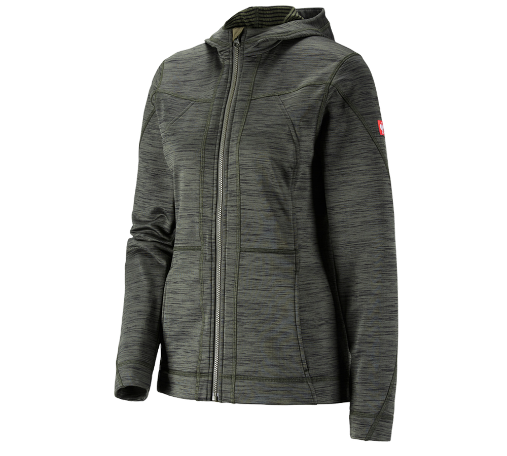 Plumbers / Installers: Hooded jacket isocell e.s.dynashield, ladies' + thyme melange