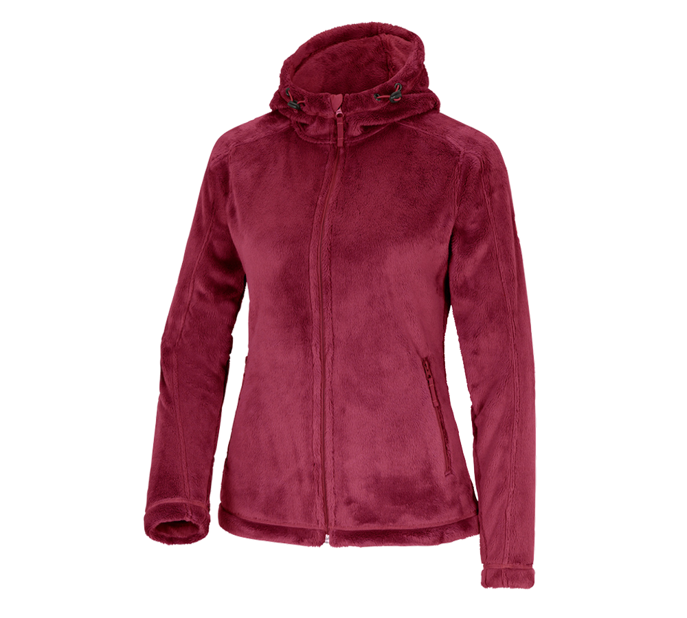 Cold: e.s. Zip jacket Highloft, ladies' + ruby