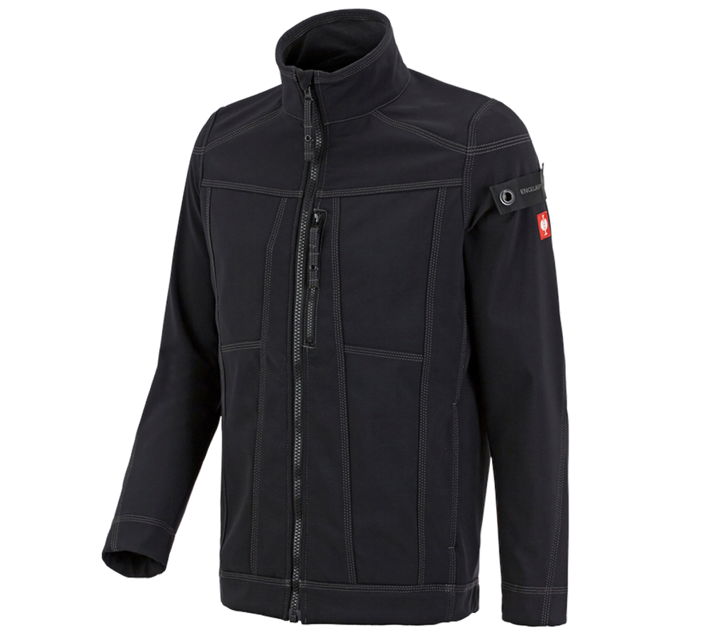 Plumbers / Installers: Softshell jacket e.s.roughtough + black