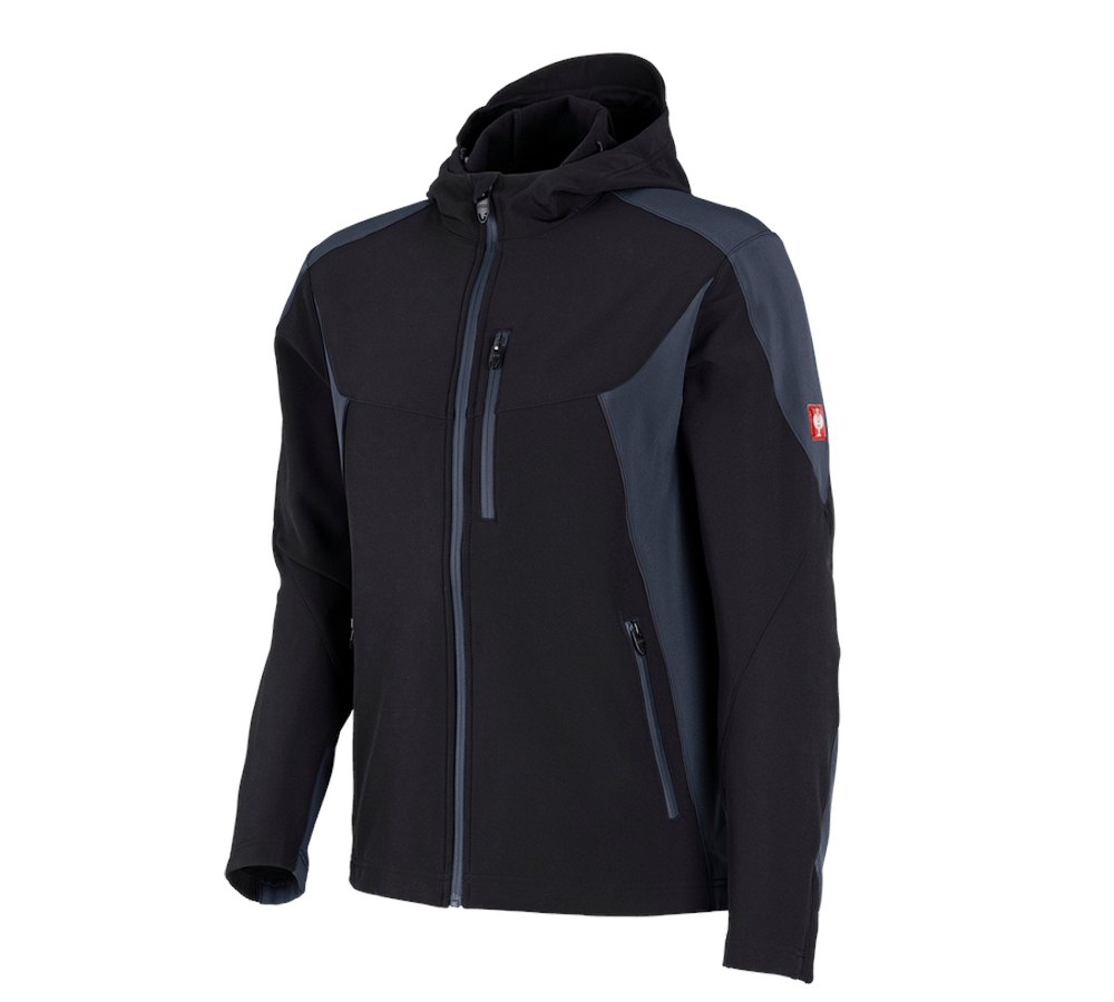 Plumbers / Installers: Softshell jacket e.s.vision + black/pacific