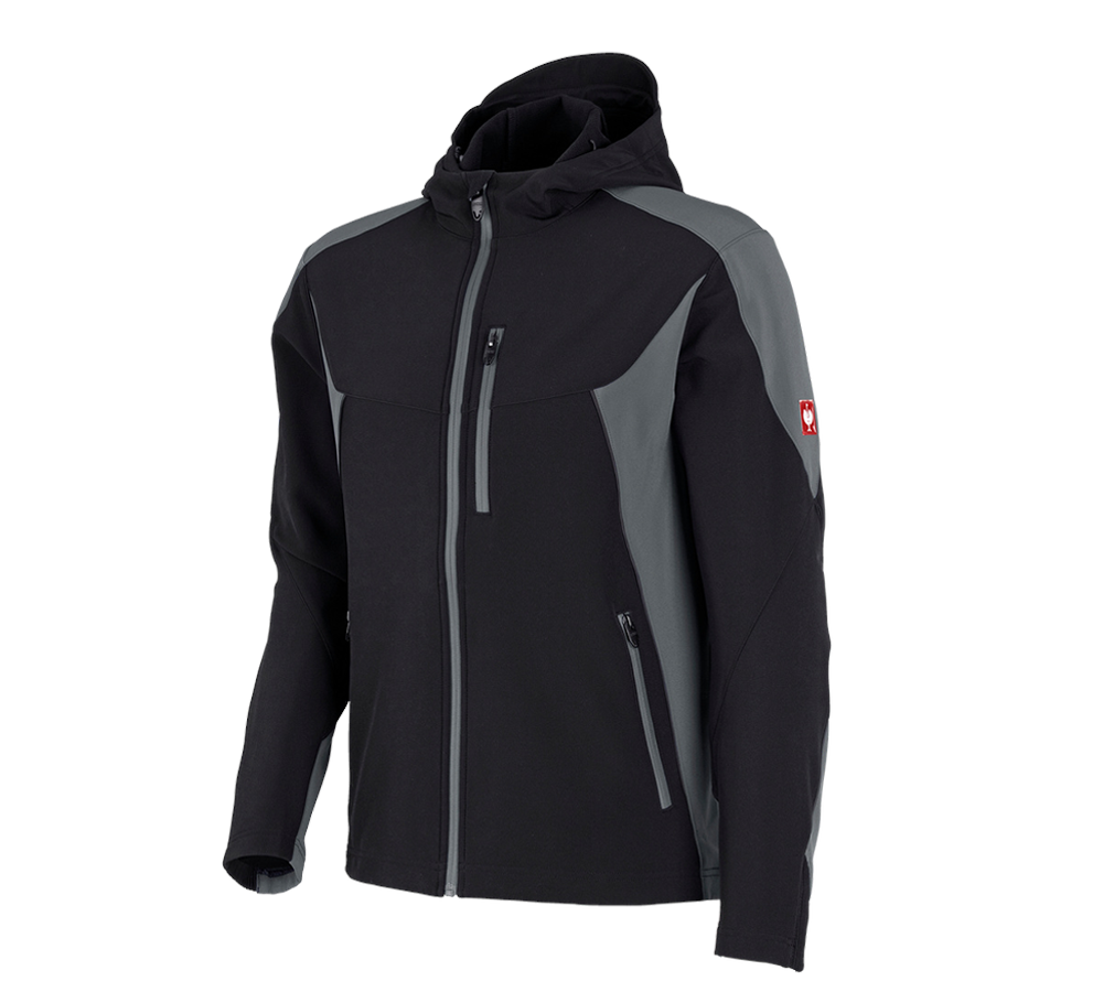 Plumbers / Installers: Softshell jacket e.s.vision + black/cement