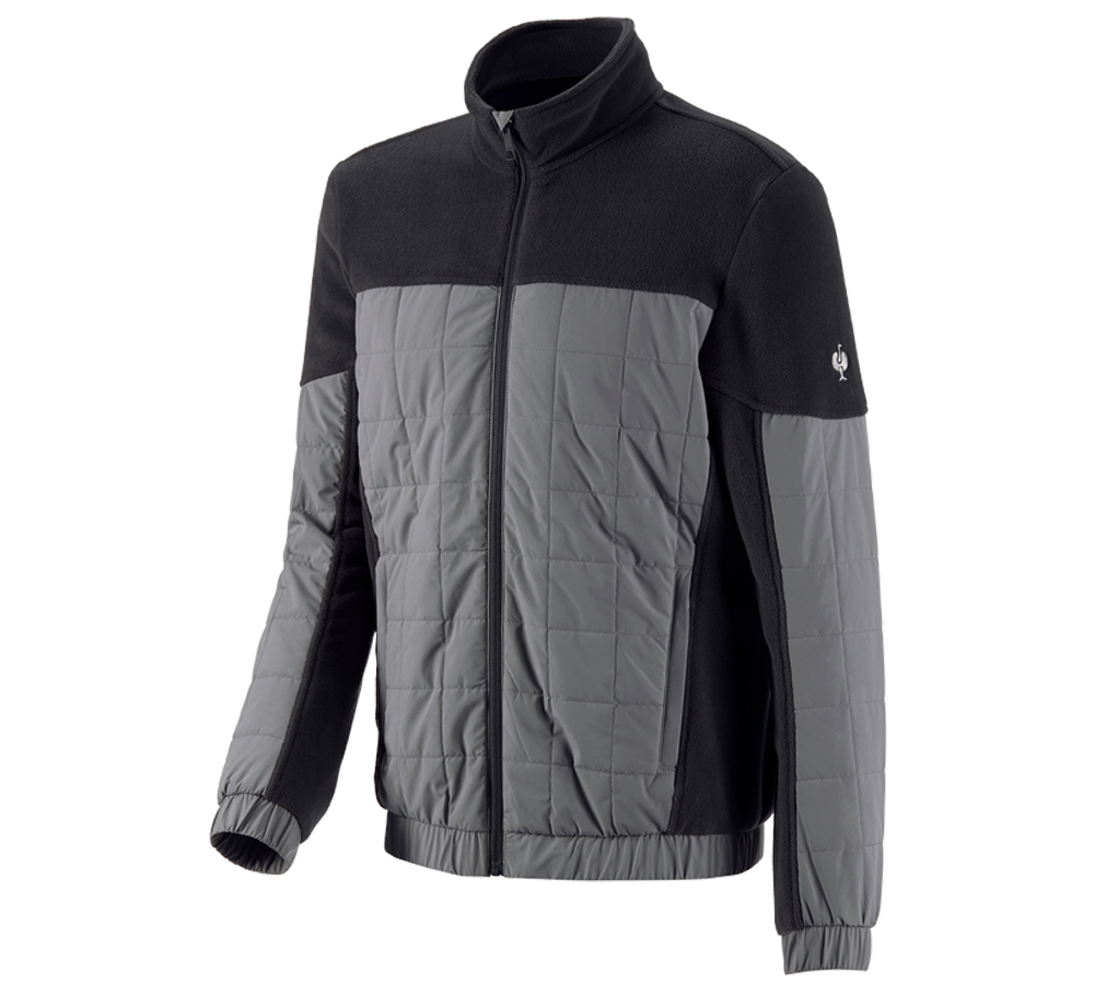 Topics: Hybrid fleece jacket e.s.concrete + black/basaltgrey