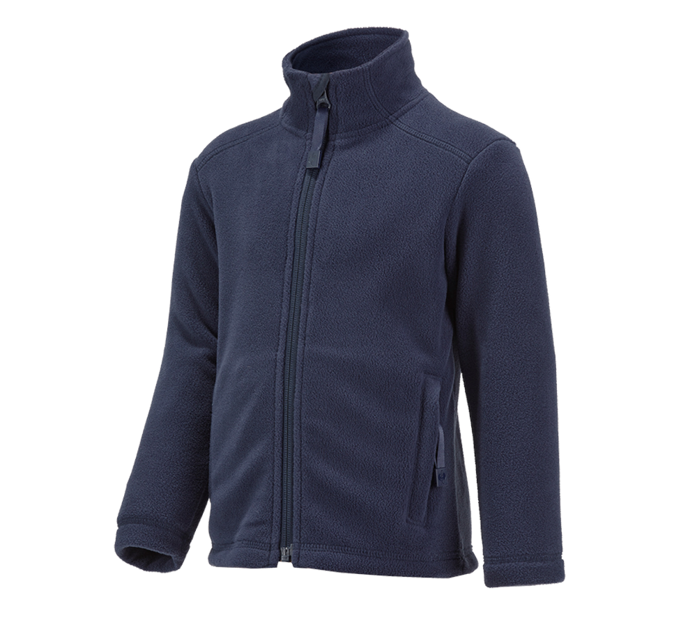 Jackets: e.s. Fleece jacket CI, children's + navy