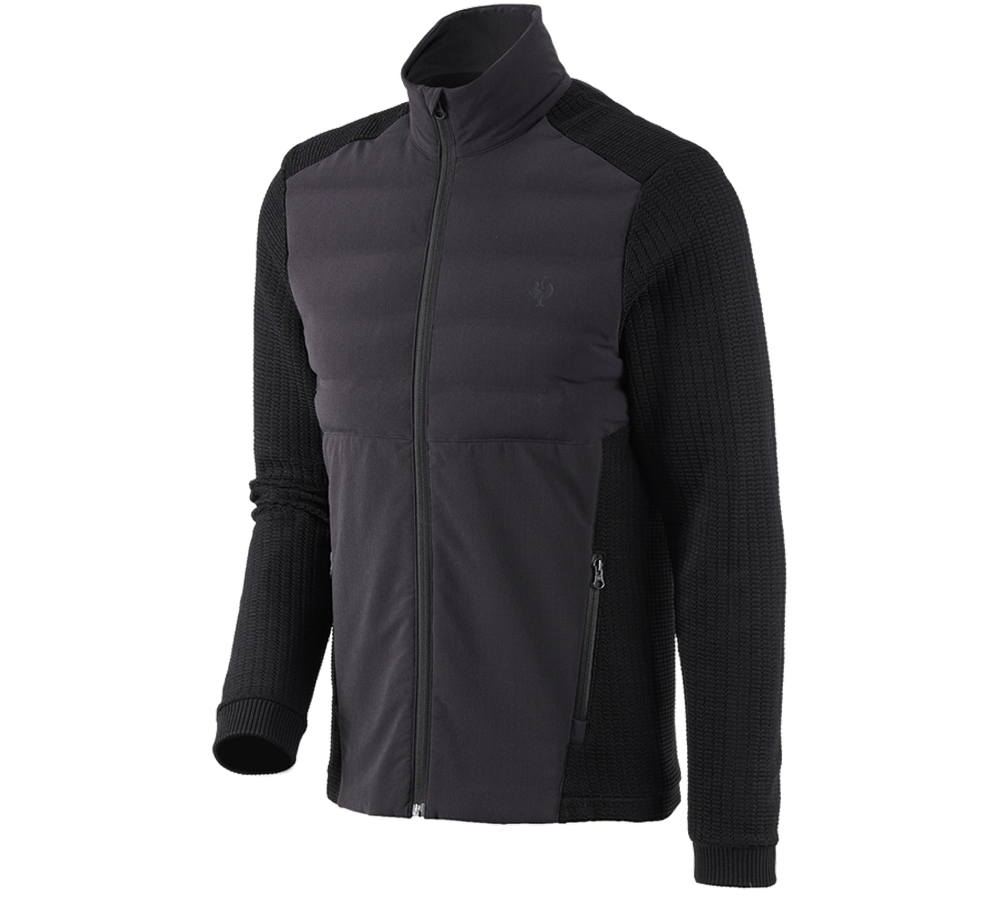 Topics: Hybrid knitted jacket e.s.trail + black