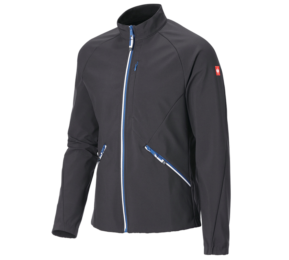 Clothing: Softshell jacket e.s.ambition + graphite/gentianblue