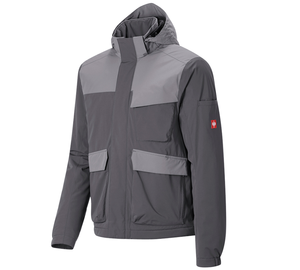 Work Jackets: Winter jacket e.s.trail pure + carbongrey/basaltgrey