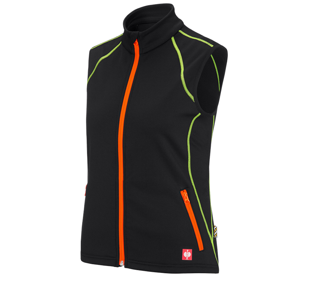 Gardening / Forestry / Farming: Funct. bodyw. thermo stretch e.s.motion 2020,lad. + black/high-vis yellow/high-vis orange