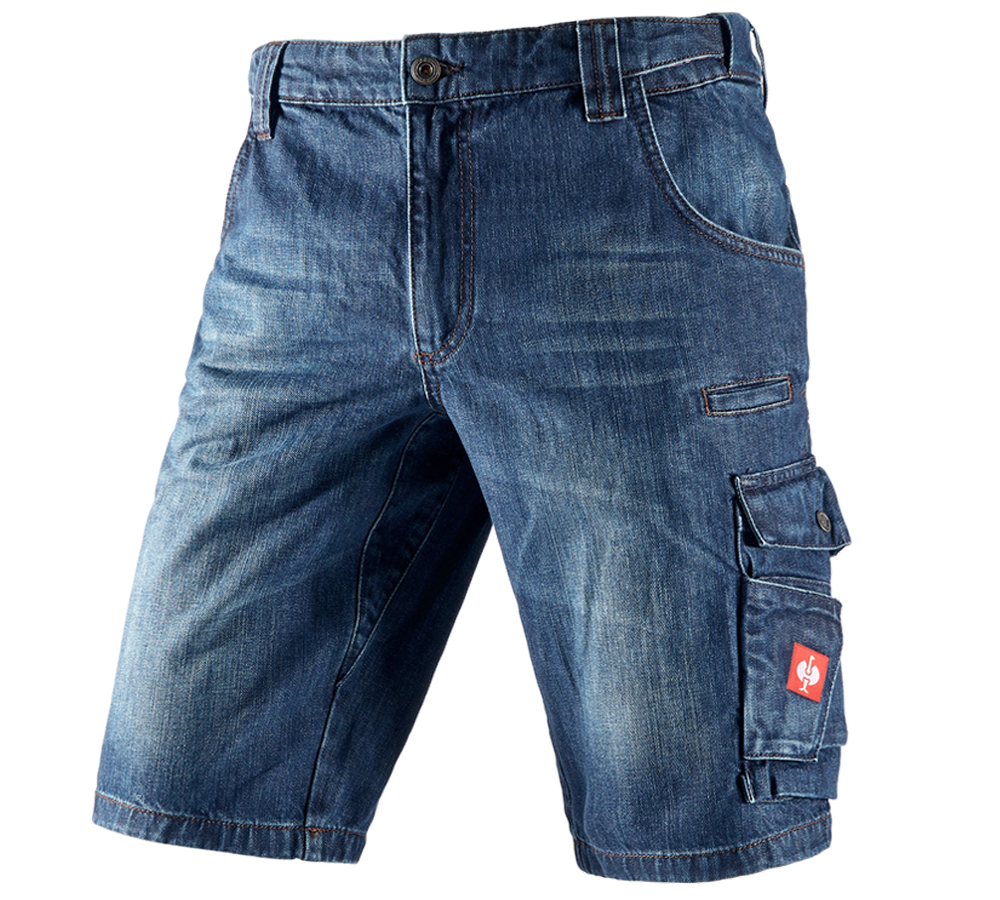 Arbetsbyxor: e.s. worker-jeansshorts + darkwashed