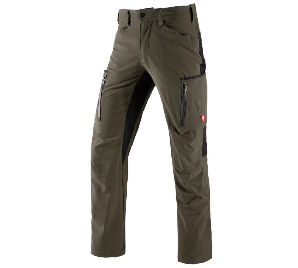 Gardening / Forestry / Farming: Cargo trousers e.s.vision stretch, men's + moss/black