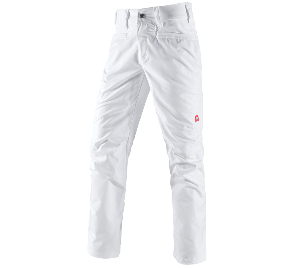 Work Trousers: e.s. Trousers base, men's + white