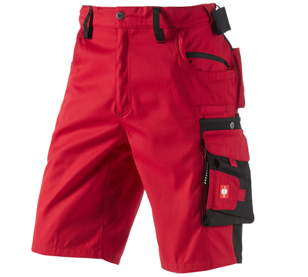 Arbetsbyxor: Shorts e.s.motion + röd/svart