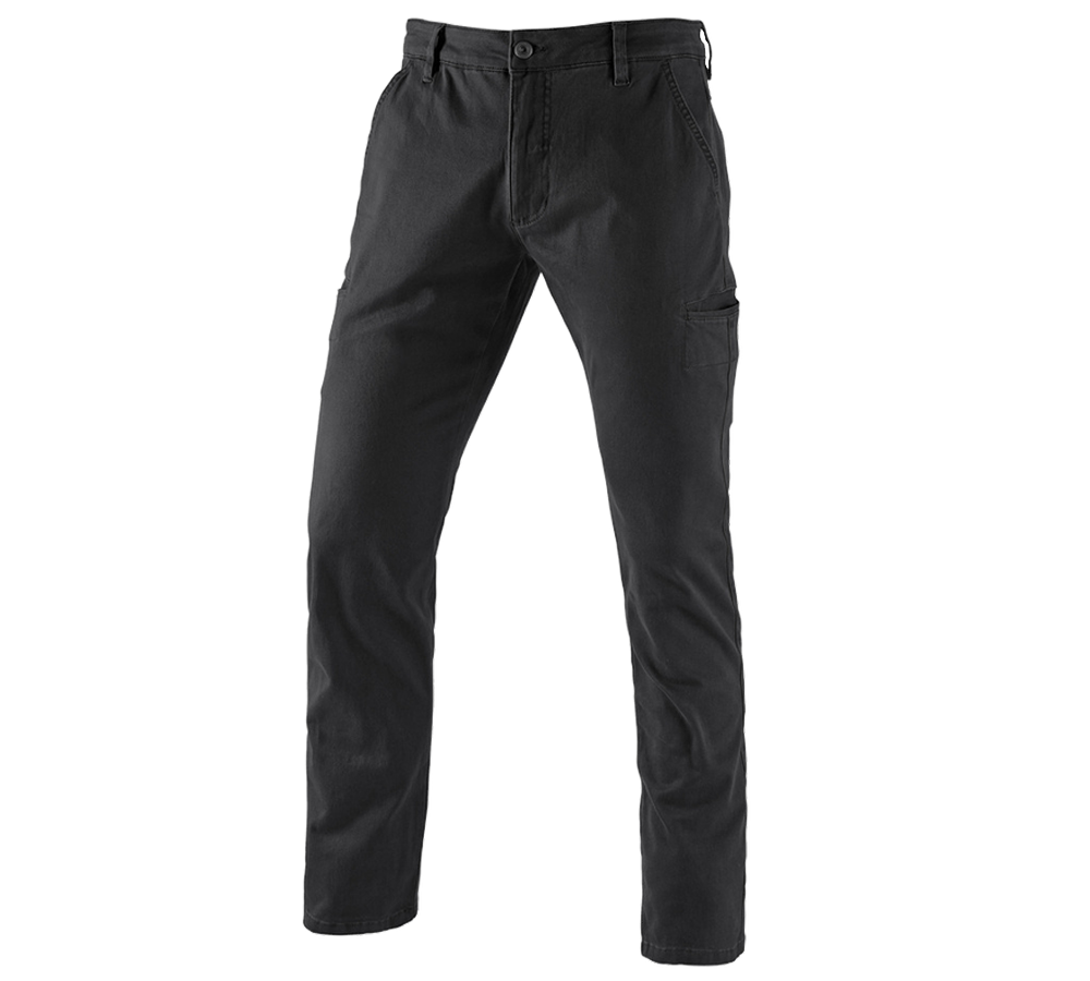 Work Trousers: e.s. Trousers Chino, men's + black