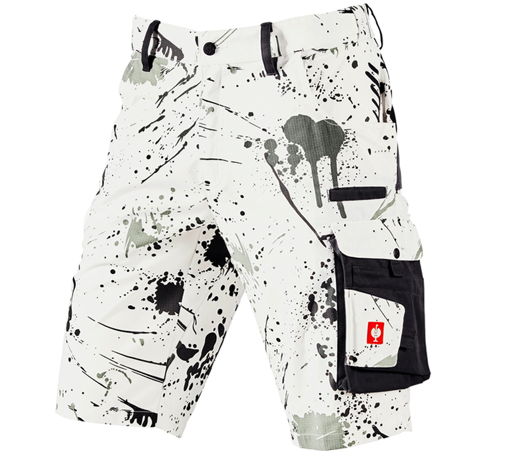 Arbetsbyxor: e.s. shorts Painter + vit/grafit