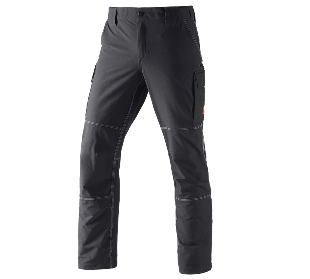 Plumbers / Installers: Functional cargo trousers e.s.dynashield + black