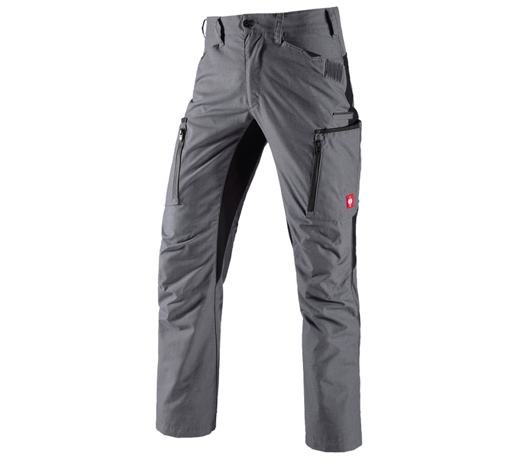 Plumbers / Installers: Cargo trousers e.s.vision + cement melange/black