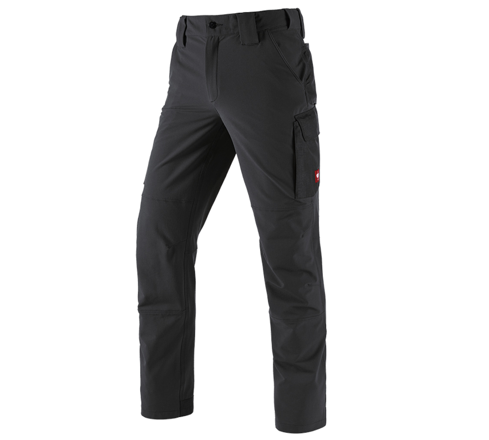 Plumbers / Installers: Functional cargo trousers e.s.dynashield solid + black