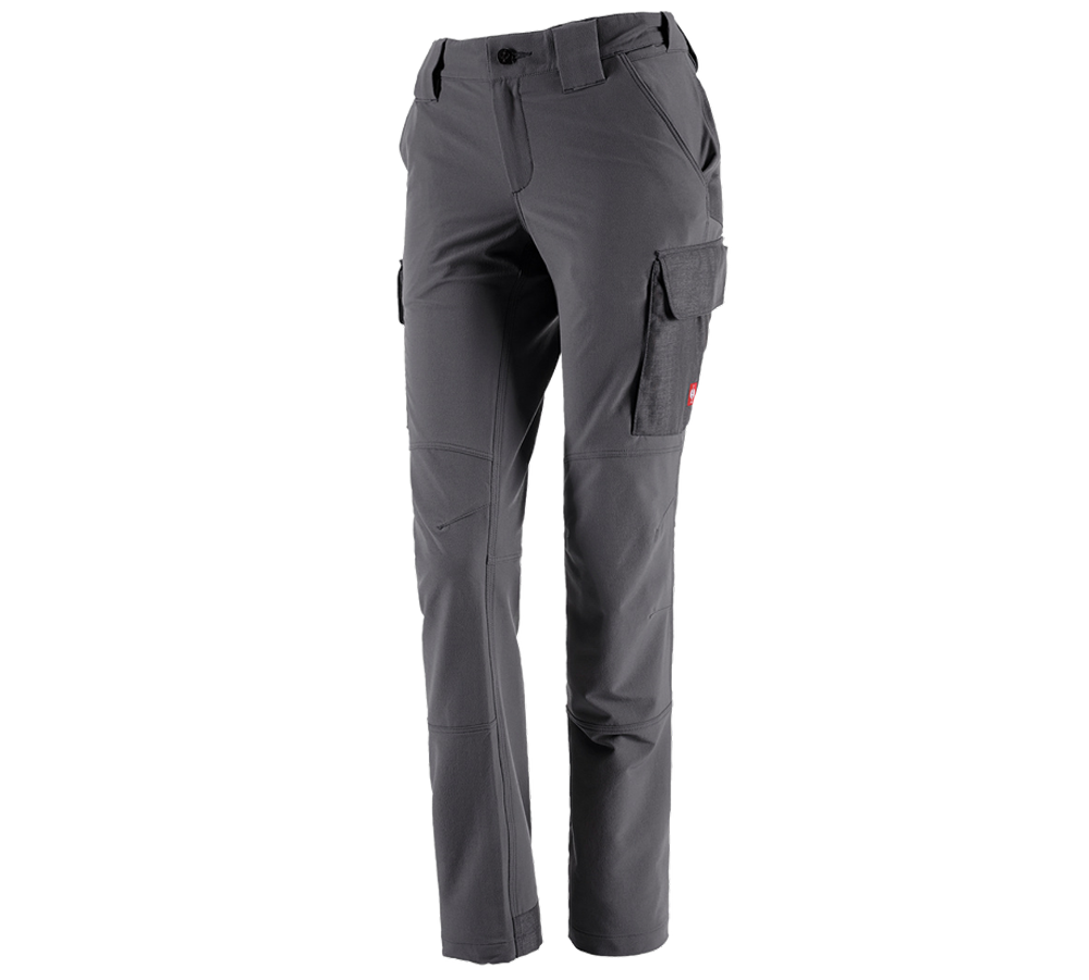 Topics: Funct. cargo trousers e.s.dynashield solid, ladies + anthracite