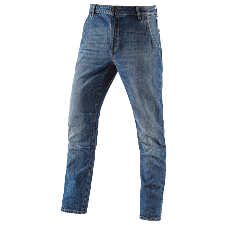 Arbetsbyxor: e.s. 5-fickors-jeans POWERdenim + stonewashed