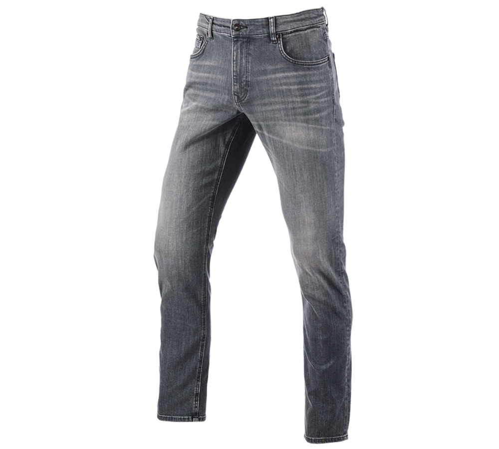 Teman: e.s. 5-fickors-stretch-jeans, straight + graphitewashed