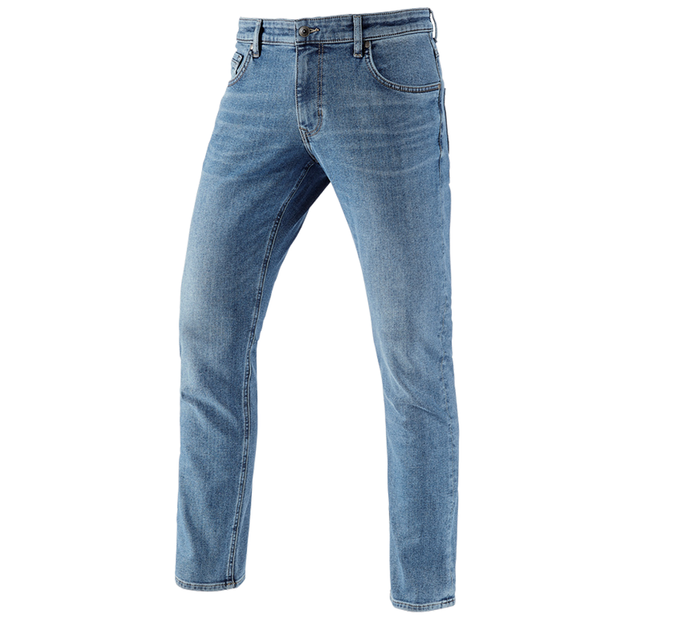 Arbetsbyxor: e.s. Vinter 5-fickors-stretch-jeans + stonewashed