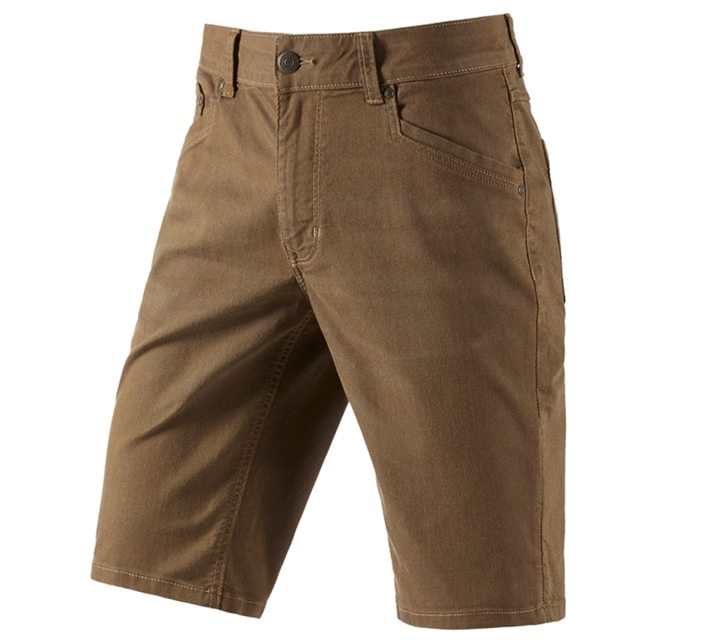 Arbetsbyxor: 5- fickors-shorts e.s.vintage + sepia