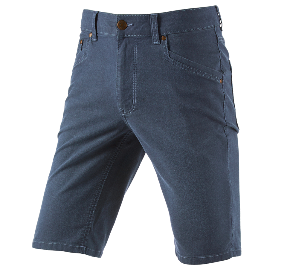 Arbetsbyxor: 5- fickors-shorts e.s.vintage + arktisk blå