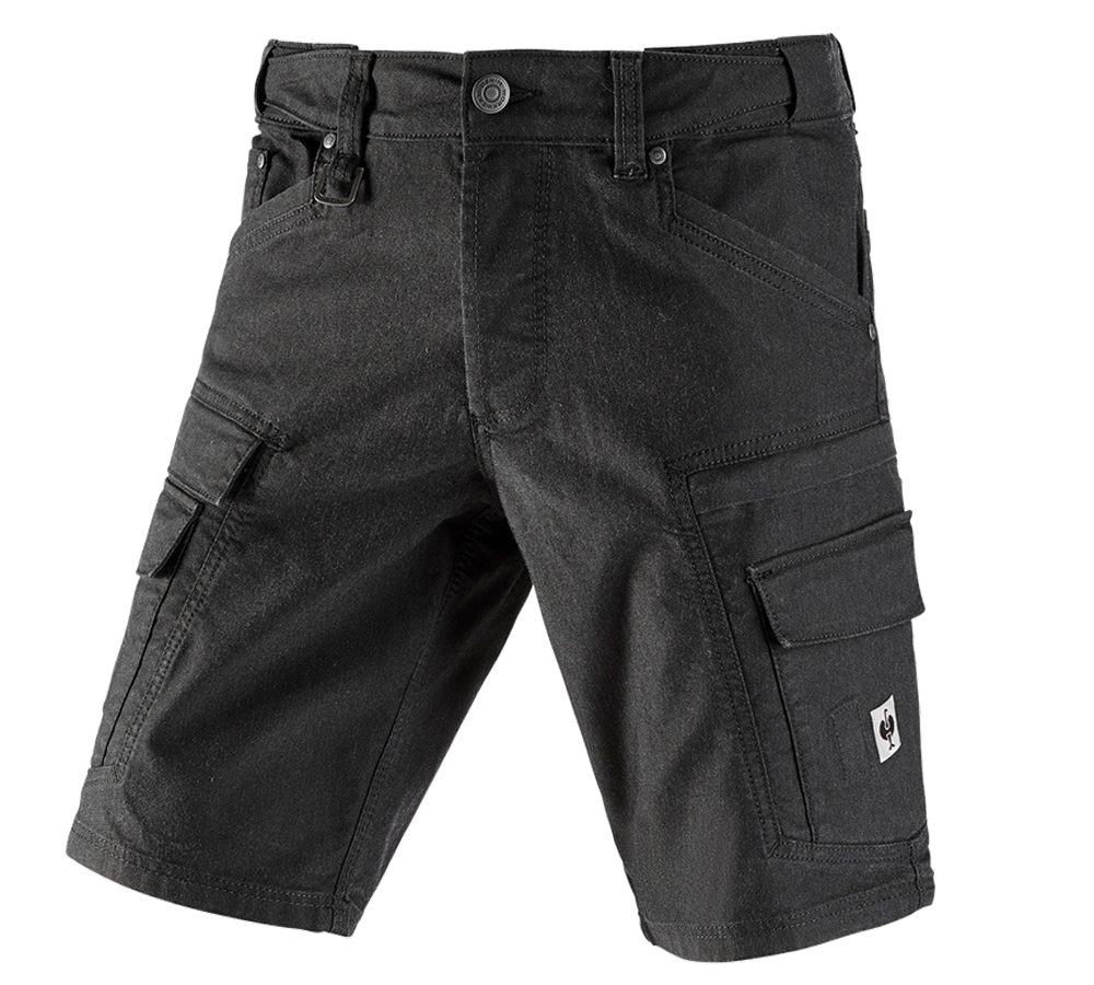 Arbetsbyxor: Cargo-shorts e.s.vintage + svart