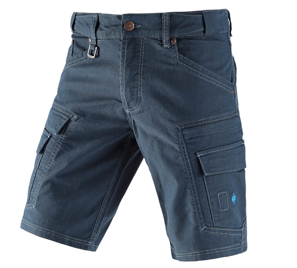 Arbetsbyxor: Cargo-shorts e.s.vintage + arktisk blå