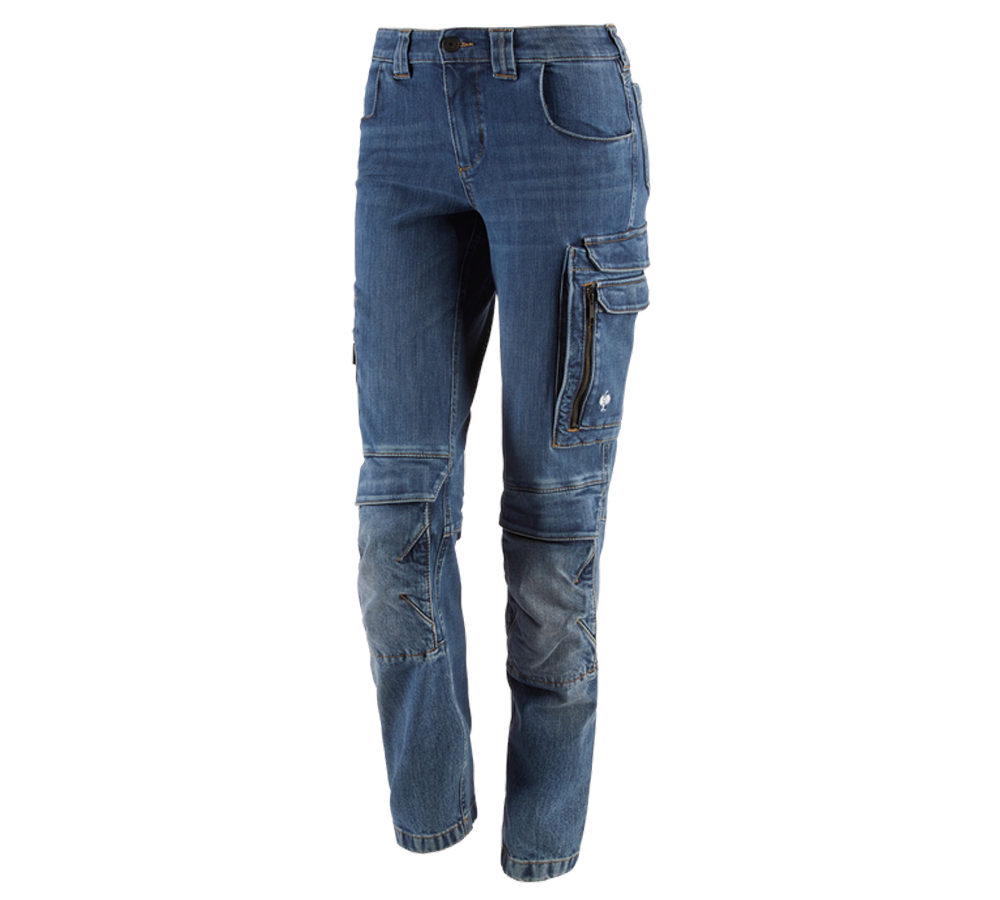 Arbetsbyxor: Cargo worker-jeans e.s.concrete, dam + stonewashed