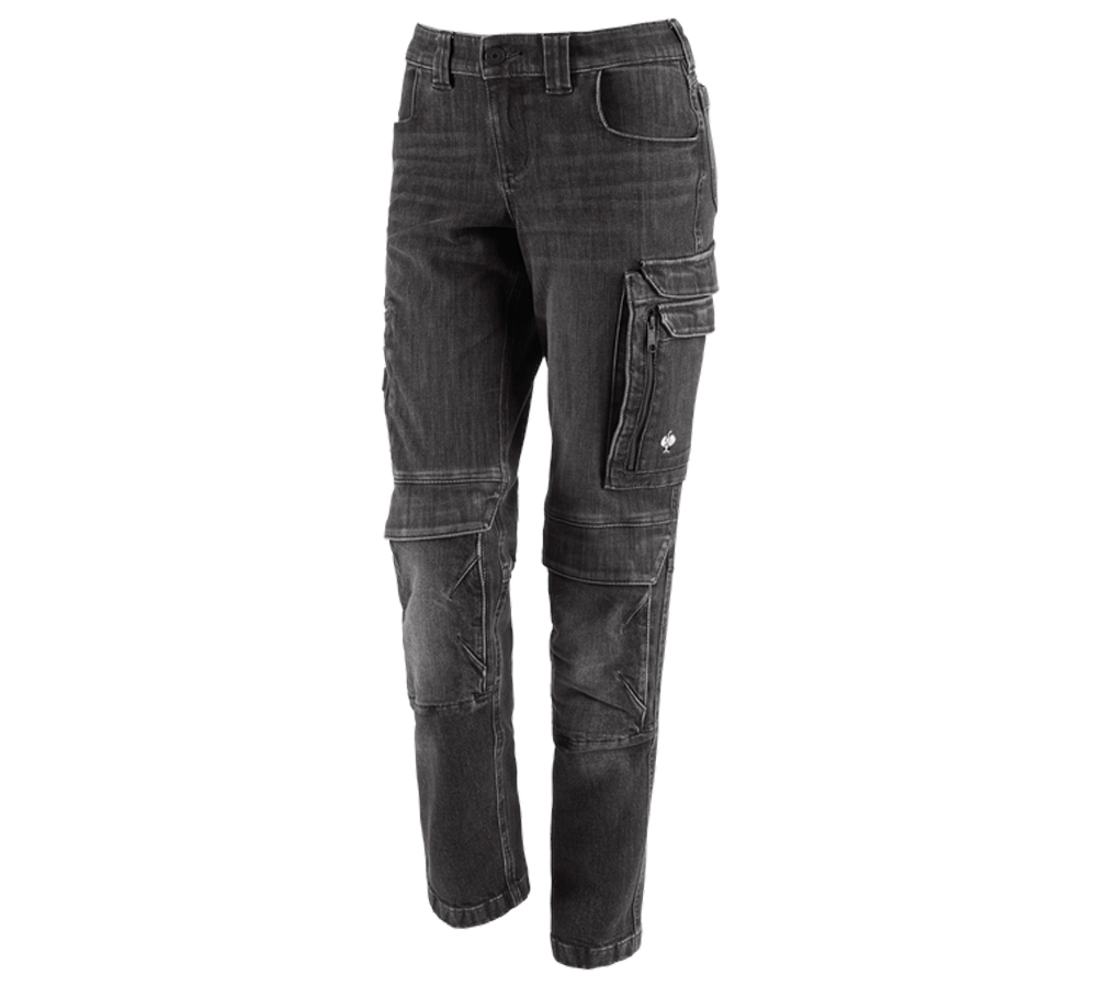 Arbetsbyxor: Cargo worker-jeans e.s.concrete, dam + blackwashed