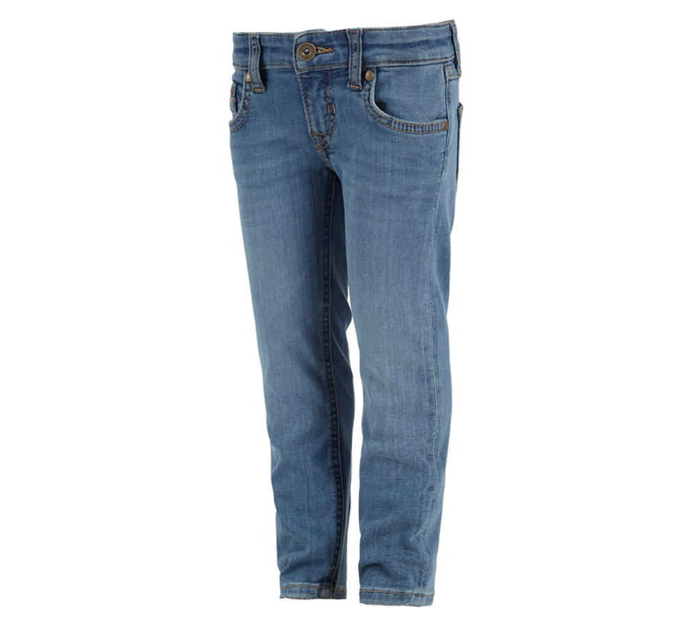 Byxor: e.s. 5-fickors-stretch-jeans, barn + stonewashed