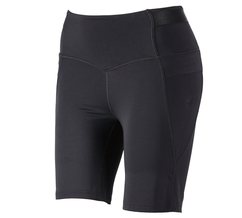 Work Trousers: Race tights short e.s.trail, ladies' + black