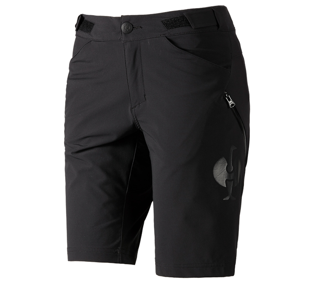 Work Trousers: Functional short e.s.trail, ladies' + black