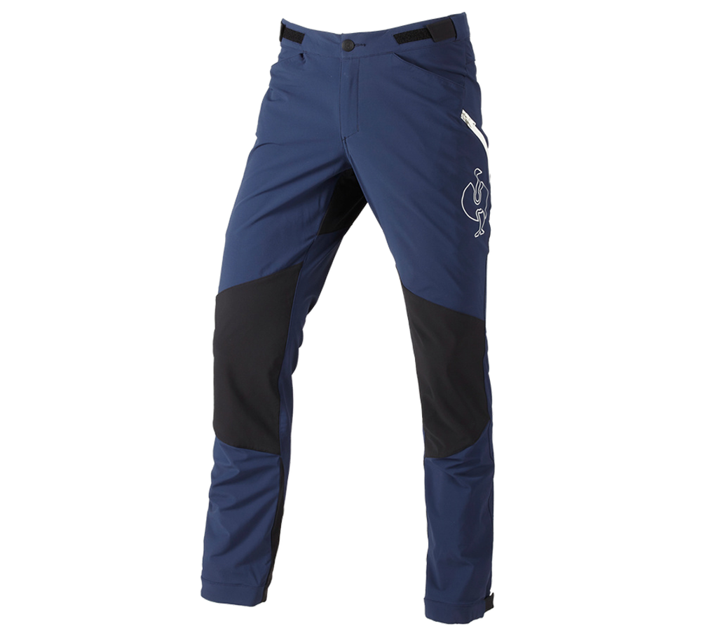 Work Trousers: Functional trousers e.s.trail + deepblue/white