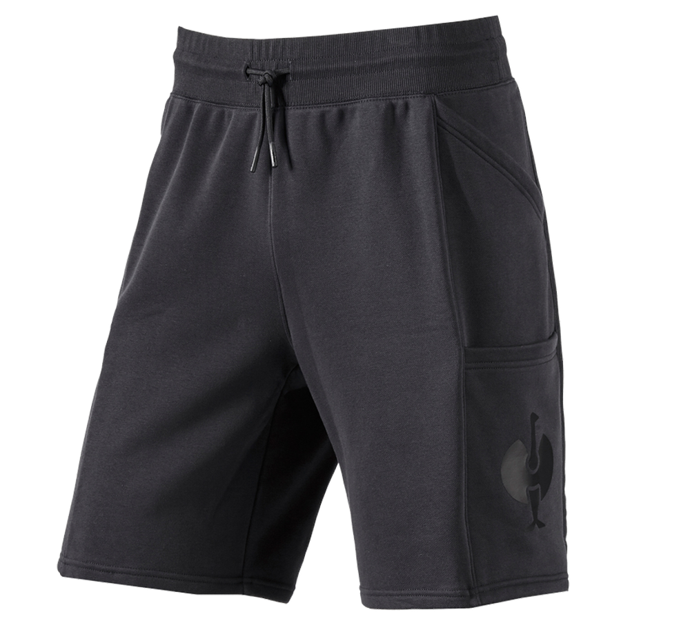 Work Trousers: Sweat short e.s.trail + black