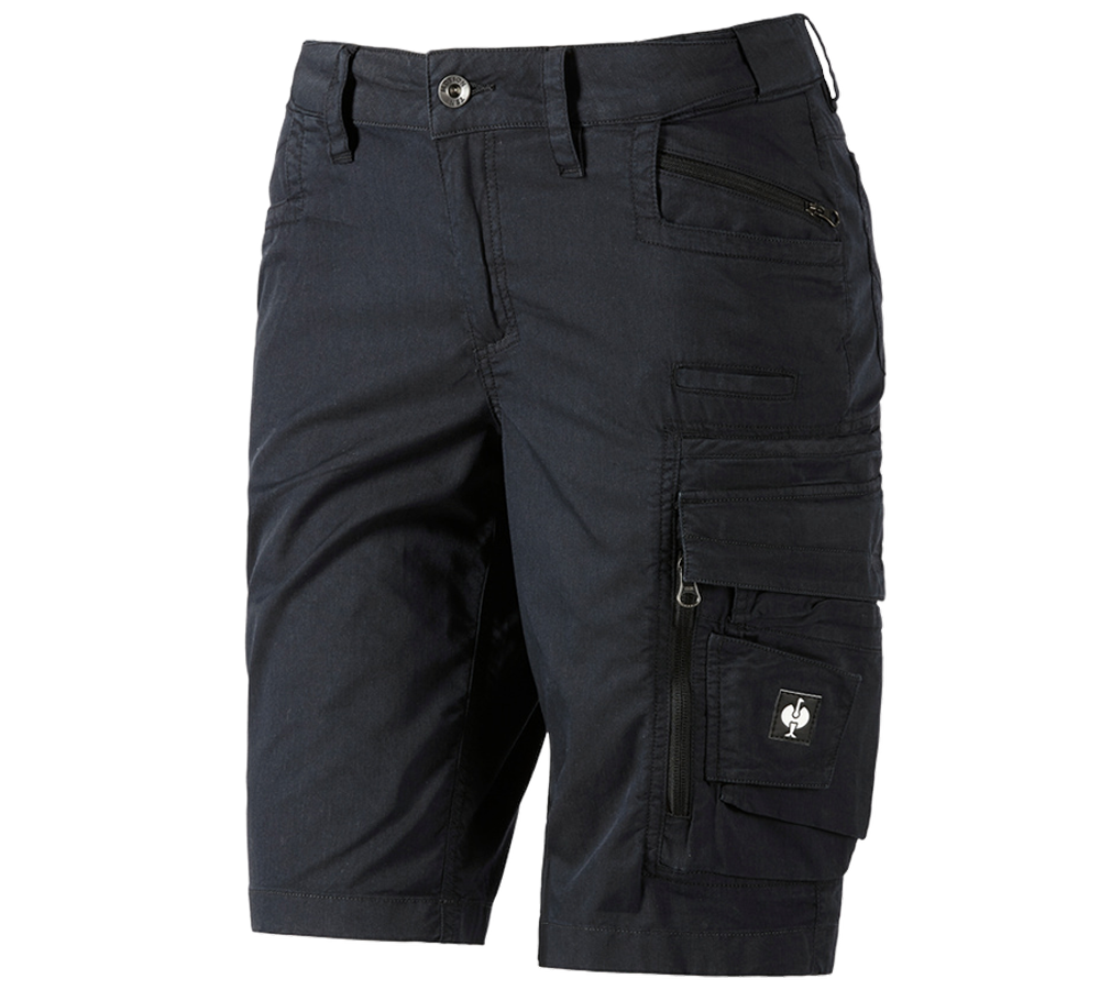 Work Trousers: Cargo shorts e.s.motion ten summer,ladies' + black