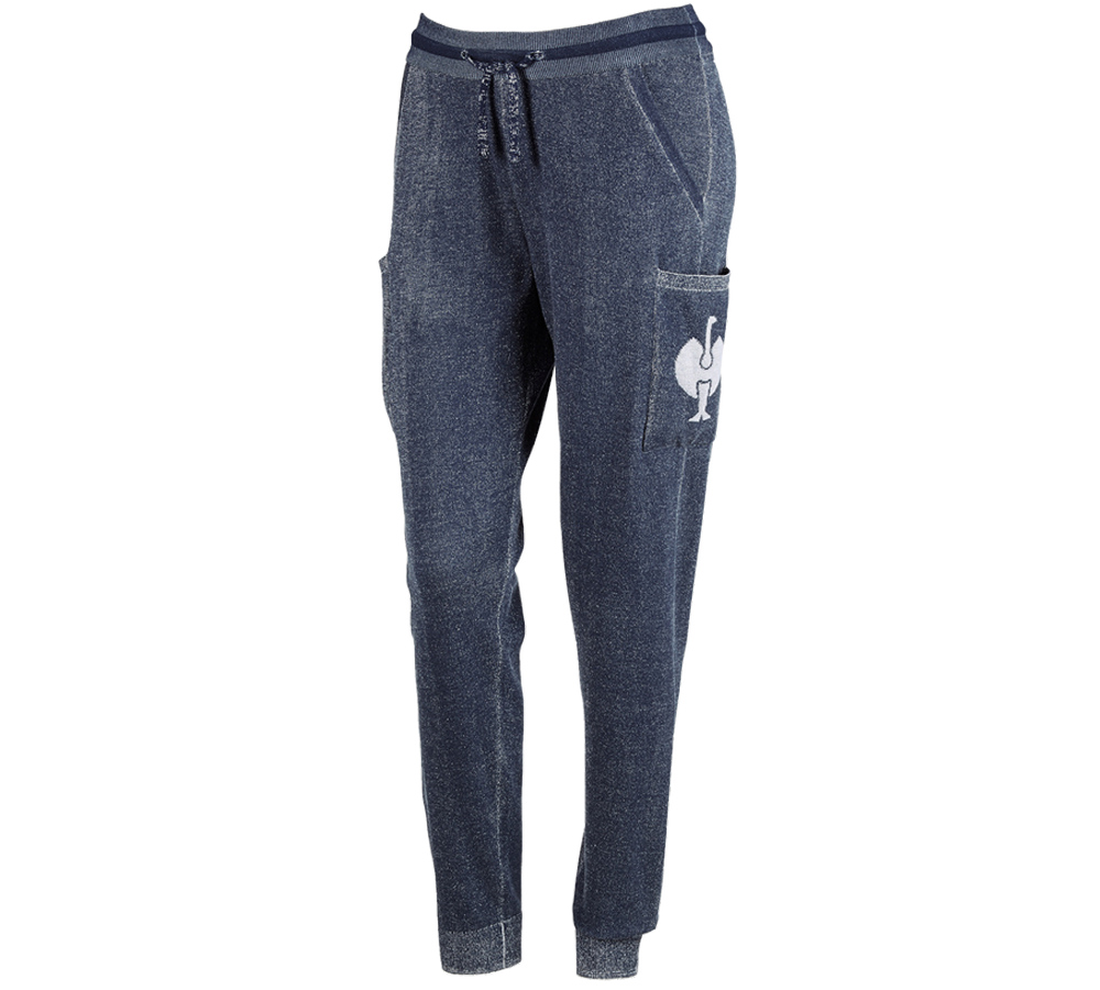 Work Trousers: e.s. Homewear Cargo trousers, ladies' + deepblue