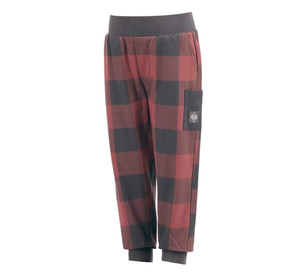 Accessories: e.s. Pyjama Trousers, children's + oxidred/carbongrey