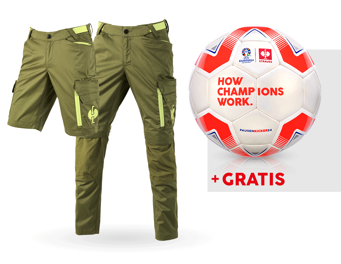 Samarbeten: SET: Midjebyxa e.s.trail + shorts + fotboll + enegrön/limegrön