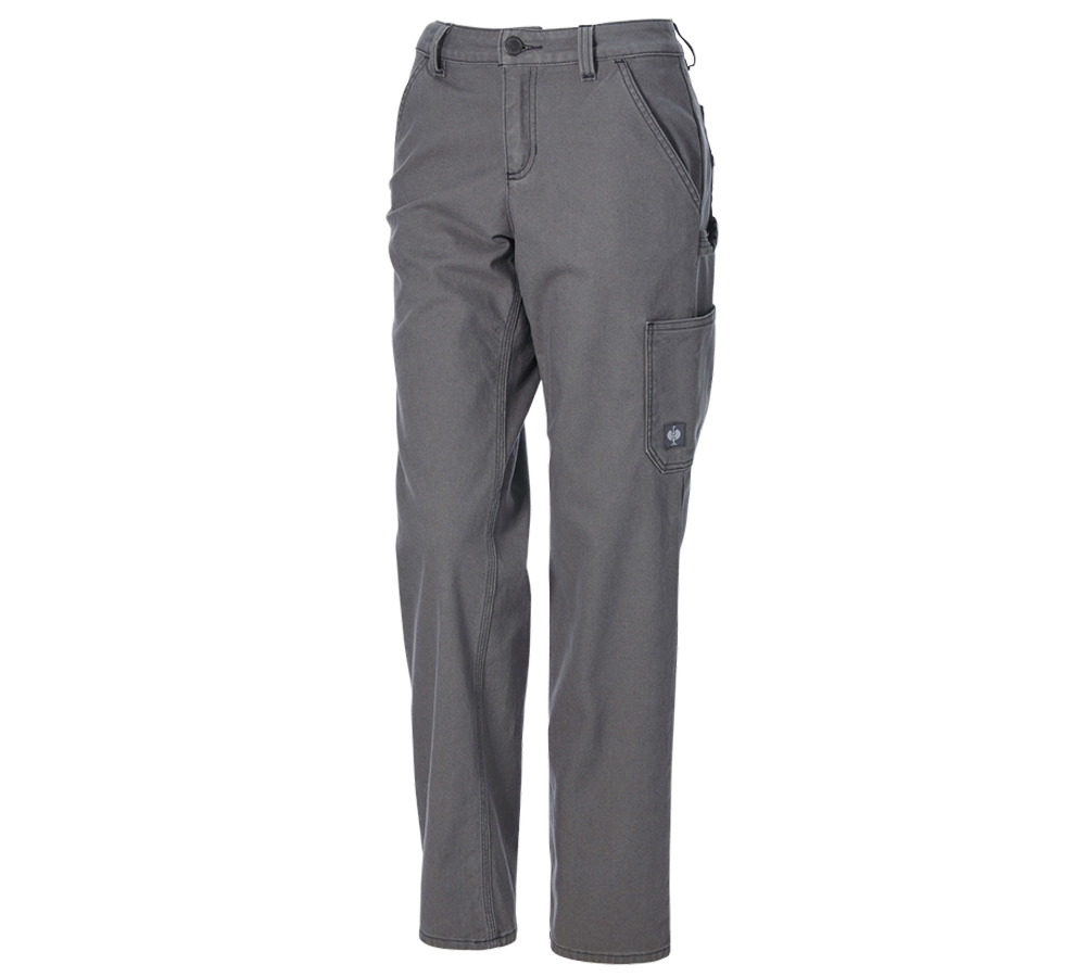 Work Trousers: Trousers e.s.iconic, ladies' + carbongrey