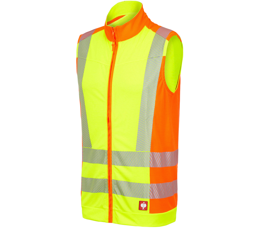 Work Body Warmer: High-vis functional bodywarmer e.s.motion 2020 + high-vis yellow/high-vis orange