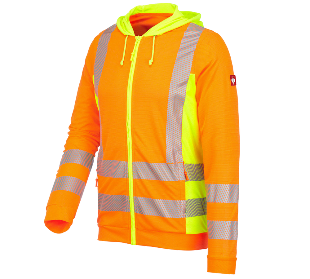 Topics: High-vis functional hooded jacket e.s.motion 2020 + high-vis orange/high-vis yellow
