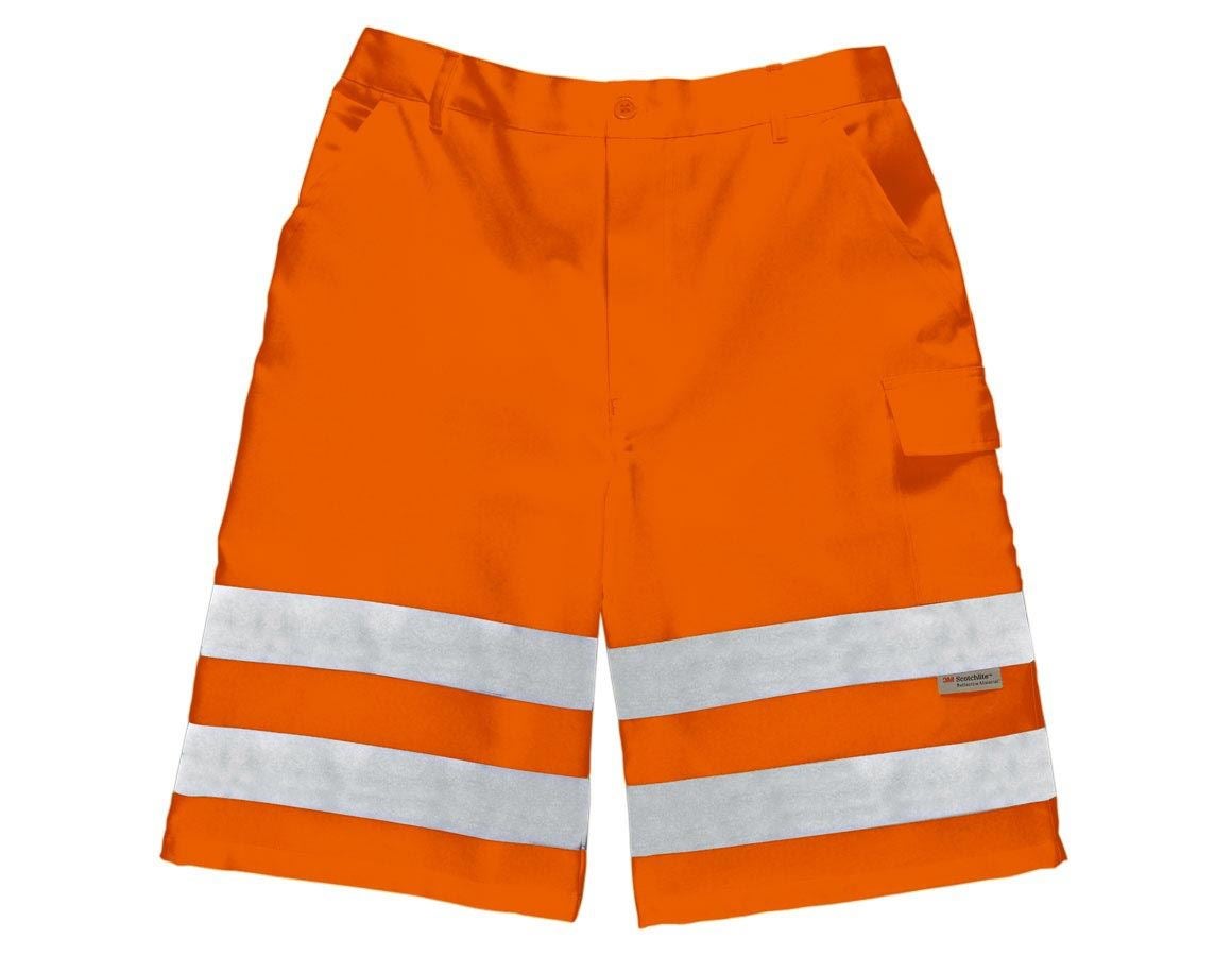Work Trousers: High-vis shorts + high-vis orange