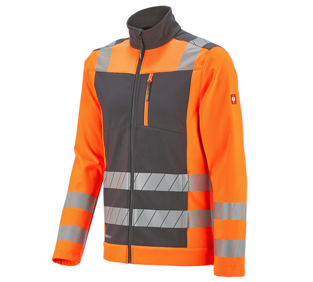 Arbetsjackor: Varseljacka softshell e.s.motion 24/7 + antracit/varselorange