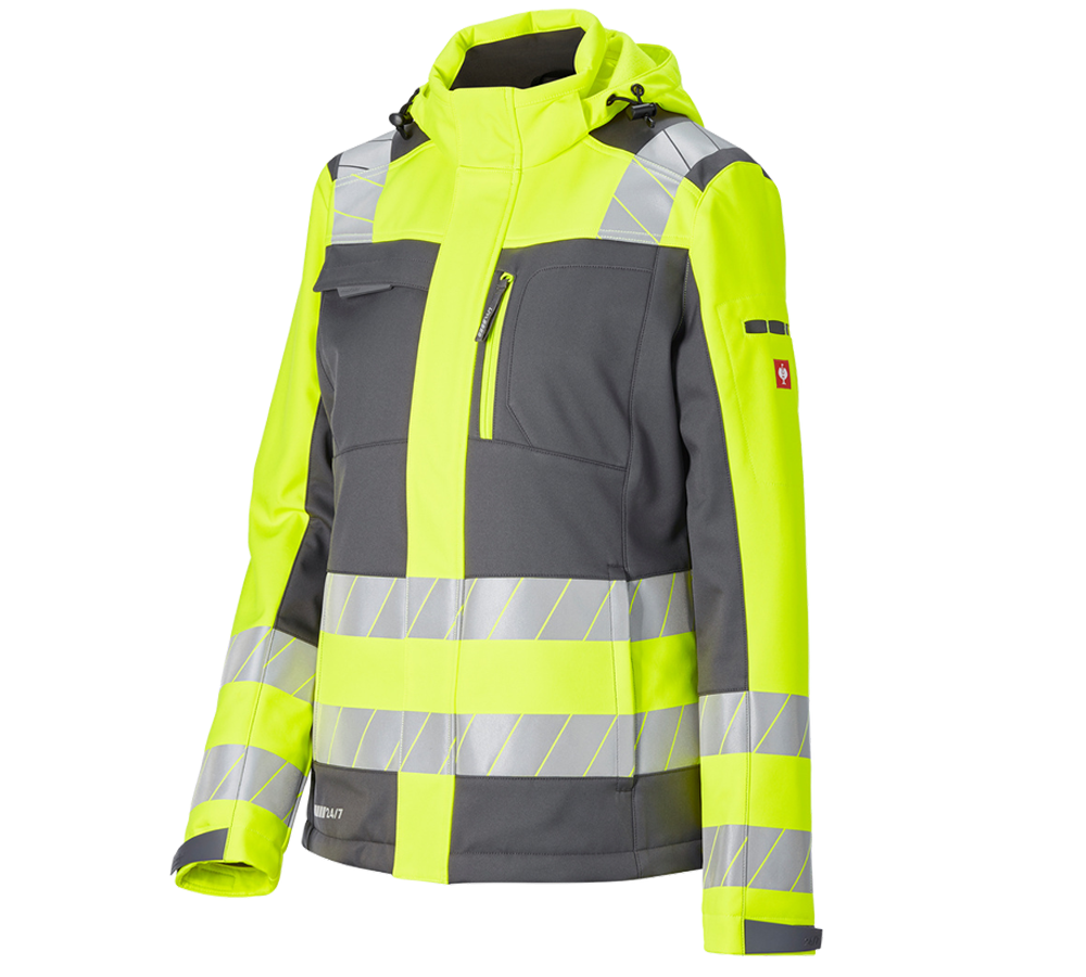 Topics: High-vis winter soft. jacket e.s.motion 24/7,lad. + anthracite/high-vis yellow