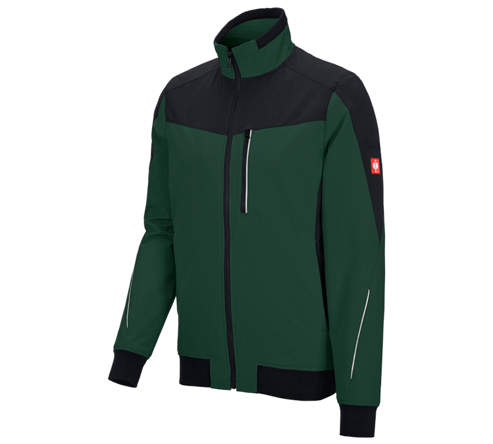 Plumbers / Installers: Functional jacket e.s.dynashield + green/black