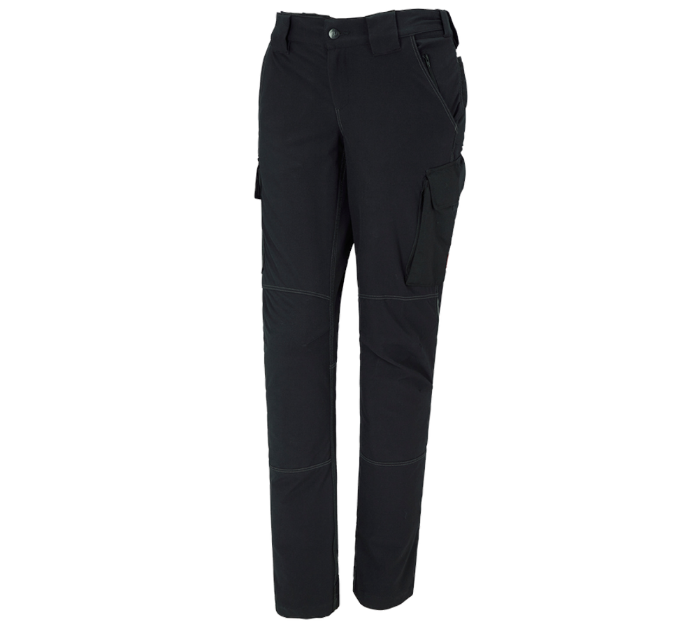 Plumbers / Installers: Functional cargo trousers e.s.dynashield, ladies' + black