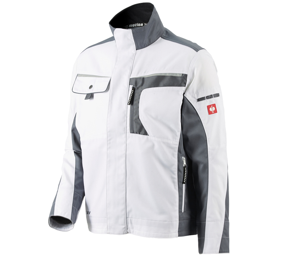 Work Jackets: Jacket e.s.motion + white/grey