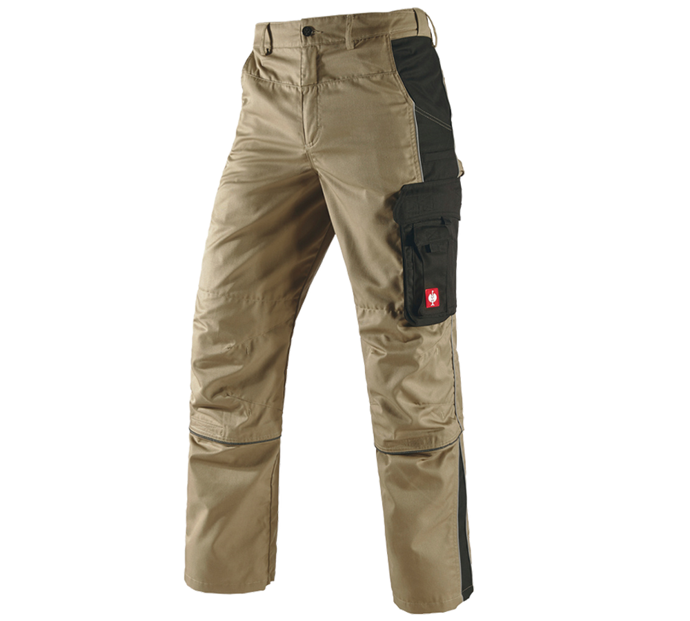 Plumbers / Installers: Zip-Off trousers e.s.active + khaki/black